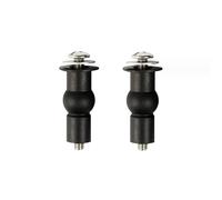 Tornillos for asiento de inodoro, bisagras goma expansible, tuercas carga superior e inferior, fijaciones, orificio ciego for WC, reemplazo accesorios baño, 2 uds(M6)