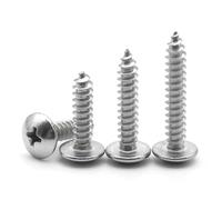 Tornillos for madera de cabeza de hongo, acero inoxidable 304, M3, M3.5, 6/8/10/12-50 mm, con rosca cruzada, paquete de 40/50 unidades.(10mm,M3.5 (40pcs))