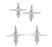 Tornillos for tacos de pared, tornillos for anclajes paredes plástico, for placas yeso, kit y for paneles, paquete 200, blanco gris, M3,5 x 50 mm(Wit)