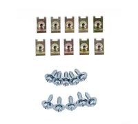 Tornillos galvanizados amarillo de la parte inferior para opel para Ford | Tornillos de escudo debajo de la carrocería, clips de retención de guardabarros, tuercas de chapa de metal