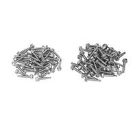 Tornillos Hexagonales con Arandela 100 Piezas, Acero Inoxidable 304, Autotaladrantes 4.2x25mm y 4.8x25mm - Anticorrosión y Alta Resistencia, Rosca Estándar para Construcción,