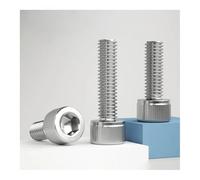 Tornillos hexagonales con cabeza hueca hexagonal, rosca izquierda, acero inoxidable 304, M3, M4, M5, M6, M8, M10, M12, DIN912, 1~10 unidades(16mm,M10-1pcs)