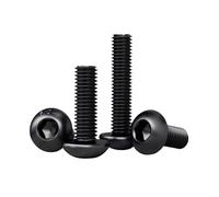 Tornillos hexagonales de acero al carbono negro con rosca métrica, pernos for máquinas de metal M3 M4 M5 M6 M8 DIN912 DIN7991 ISO7380 A2(ISO7380,8MM_M4(30PCS))