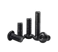 Tornillos hexagonales de acero al carbono negro de grado 10.9 al por mayor, pernos hexagonales de cabeza redonda M2M2.5M3M4M5M6M8(10mm,M3 (300Pcs))