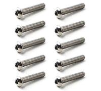 Tornillos hexagonales de cabeza de botón M10x25 304 tornillos de cabeza de botón de acero inoxidable (paquete de 10)