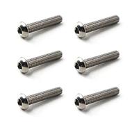 Tornillos hexagonales de cabeza de botón M12x50 304 tornillos de cabeza de botón de acero inoxidable (paquete de 6)