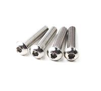 Tornillos hexagonales de cabeza de botón M5x20 304 tornillos de cabeza de botón de acero inoxidable (paquete de 50)