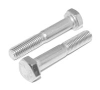 Tornillos hexagonales M8 x 30, 6 unidades, acero inoxidable A2/V2A, tornillos hexagonales con vástago DIN 931/ISO 4014, tornillo de máquina