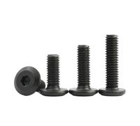 Tornillos hexagonales planos grandes de acero al carbono negro, M3, M4, M5, M6 y M8, 2, 5 10 unidades(30mm,M8 (2pcs))