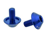Tornillos hexagonales Tornillos y Tornillos para Uso en Bicicleta para el reemplazo de la Jaula de la Botella de Agua de la Bicicleta(Blue)
