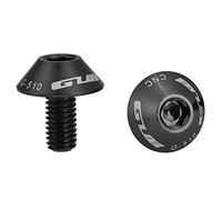 Tornillos hexagonales Tornillos y Tornillos para Uso en Bicicleta para el reemplazo de la Jaula de la Botella de Agua de la Bicicleta(Black)