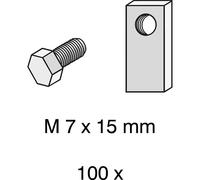 Tornillos hofe, M 7 x 15 mm, UE 100 unidades