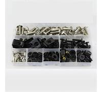 Tornillos Kit De Tornillos De Carenado, Clips De Sujeción De Arandela, Tornillos De Tuerca Para Yamaha YZF R125 YZF-R125 YZFR125 2008-2018 2017 2016 2015 2014 2013 2012 2011 2009 2010 ( Color : Silver