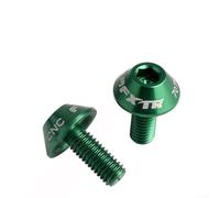 Tornillos ligeros de aleación de aluminio para jaula de botella de bicicleta, 5 x 12 mm, 2 piezas para un máximo rendimiento (verde)