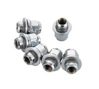 tornillos llanta Compatible con Infiniti para EX35 2008 2009 2010 2011 2012 Tuercas hexagonales de 21 mm M12 x 1.25 37 mm(Silver)
