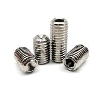 Tornillos, M1.6/M2 DIN916, cabeza hueca Allen, punta de copa, tornillo prisionero, acero inoxidable 304(M2*3 mm100pcs)