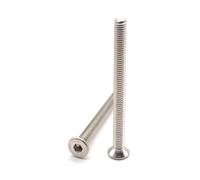 Tornillos M3x35 mm con cabeza avellanada BTR de acero inoxidable A2 | Ø 3x35 mm - M3 x 35mm | FHC de 6 cantos huecos (llave Allen) ISO 10642 / DIN 7991 | Juego de 50 piezas de tornillos inoxidables A2