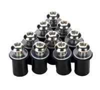 Tornillos M5*16 5 Mm Motocicleta Kits Montaje Carenado para CBR 600 F4i para CBR1000RR para CB400 VFR800(Sliver)