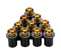Tornillos M5*16 5 Mm Motocicleta Kits Montaje Carenado para CBR 600 F4i para CBR1000RR para CB400 VFR800(Gold)