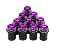 Tornillos M5*16 5 Mm Motocicleta Kits Montaje Carenado para CBR 600 F4i para CBR1000RR para CB400 VFR800(Purple)
