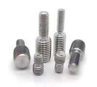 tornillos metálicos 1/2/5 Uds 304 adaptador de rosca de acero inoxidable macho a macho M3 M4 M5 M6 M8 M10 M12 M14 M16 a M20 tornillo de transferencia de doble cabeza(5pcs M3x15-M5x15)