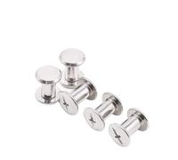 tornillos metálicos 10 tornillos Chicago de acero inoxidable 304 M3 M4 para encuadernación de bolsos de cuero, álbumes de fotos, libros, montaje a tope.(10mm(L),OD 4mm (M3))