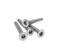 tornillos metálicos 10 tornillos de cabeza avellanada plana de seis lóbulos de titanio Ti Gr2 M2-M3.(X5mm,M2 10pcs)