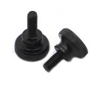 Tornillos metálicos 2/5 Uds M3 M4 M5 M6 Cabeza moleteada de Acero al Carbono Negro Tornillo moleteado apretar a Mano Tornillos de Bloqueo de Pared Cortina (Size : 16mm, Color : M5 5pcs)