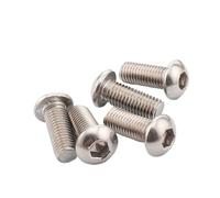 Tornillos metálicos 20-50 piezas de tornillos Allen M2-M4 de acero inoxidable 304 con cabeza de bola y hexágono (30 mm, M2,5 50 piezas)