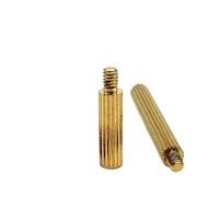 tornillos metálicos 20-50 tornillos moleteados redondos de cobre y latón M2 para soporte de columna, espaciador macho-hembra para placa base PCB(Single Head Column,M2x36mm-30pcs)