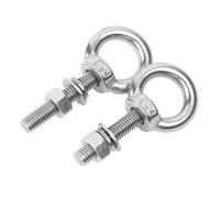 Tornillos metálicos 2SETS M3 Pernos de Ojo de elevación con Arandelas de Tuerca, Pernos de Ojo de Anillo de elevación de Hombro de Acero Inoxidable 304, Colgar artículos de 9 mm ~ 30 mm