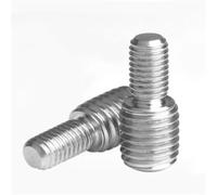 tornillos metálicos Adaptador de acero inoxidable 304, conversión macho a macho, tornillo de transferencia de doble cabeza, M3, M4, M5, M6, M8, M10, M12, M14, M16, M20, 1/2/5 Uds.(5pcs M5x10-M10x10)