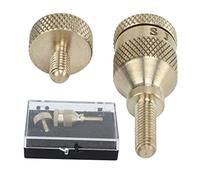 Tornillos metálicos para saxofón 4mm, 2 unidades para apretar cuello curvado - Alta dureza, resistentes a arañazos, compatibles con saxo soprano, tenor y treble, fáciles de