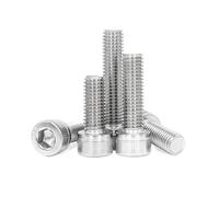 tornillos metálicos Tornillos de cabeza hueca hexagonal de acero inoxidable M2-M3, 10-50 unidades(4mm,25pcs M2)
