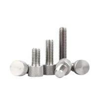 Tornillos moleteados, 5 tornillos de apriete manual con cabeza moleteada de acero inoxidable 304(M4 x 30mm)