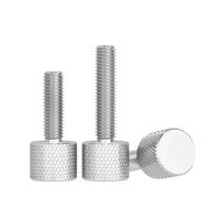 Tornillos moleteados de acero inoxidable 304 con patrón malla M2, 0,5, M3, M4, M5, M6 y M8. Tornillo ajuste manual redondo cabeza plana Para mesas, placas de baño, cristal, decoración(8mm,M2.5(5pcs))