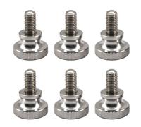 Tornillos moleteados planos de acero inoxidable 304, M5 x 16 mm, 6 unidades