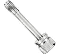 Tornillos moleteados, Tornillos de mano cautivos ranurados de cabeza corta de acero inoxidable 304 con moleteado for aflojar con el pulgar(50pcs,M6*20)