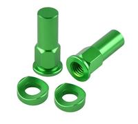 Tornillos Moto Compatible Con Yamaha Universal 8x1.25mm Neumático Motocicleta Tornillo Abrazadera Llanta Bloqueo Tuerca Espaciador Kit Motocicleta Tornillos Sujetadores(Green)