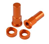 Tornillos Moto Compatible Con Yamaha Universal 8x1.25mm Neumático Motocicleta Tornillo Abrazadera Llanta Bloqueo Tuerca Espaciador Kit Motocicleta Tornillos Sujetadores(Orange)
