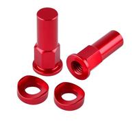 Tornillos Moto Compatible Con Yamaha Universal 8x1.25mm Neumático Motocicleta Tornillo Abrazadera Llanta Bloqueo Tuerca Espaciador Kit Motocicleta Tornillos Sujetadores(Red)
