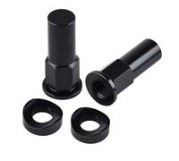 Tornillos Moto Compatible Con Yamaha Universal 8x1.25mm Neumático Motocicleta Tornillo Abrazadera Llanta Bloqueo Tuerca Espaciador Kit Motocicleta Tornillos Sujetadores(Black)