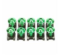 Tornillos Motocicletas Compatible Con Accesorios De Motocicleta Kit De Tornillos De Trabajo De Carrocería Carenado 6mm Aguja Tornillo Para Sujeción Rápida Tuerca Clip Deportiva Color Verde