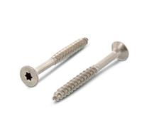 Tornillos para aglomerado, 10 x 190 mm, 50 unidades, acero inoxidable A2, cabeza avellanada, rosca parcial con cabeza reforzada, tornillos para madera meinschraubenversand.de