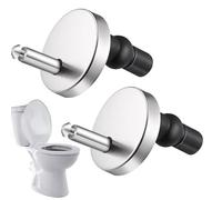 Tornillos para asiento de inodoro - Excelente fiabilidad, tornillos universales de repuesto para inodoro con tornillos de goma expandibles | Accesorios para asientos de inodoro con cierre rápido, 2