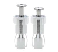 Tornillos para asiento de inodoro - Juego de hardware de reparación sanitaria - Solución de fijación de reemplazo para reparación y mantenimiento del asiento del inodoro