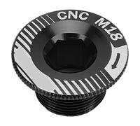 Tornillos para Bielas de Bicicleta, Perno de Fijación de Manivela de Bicicleta M18, Tornillo de Brazo de Manivela de Bicicleta de Aleación de Aluminio, Perno de Brazo de(Tapa de biela M18 negra)