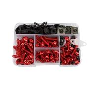 Tornillos para Carenado De Motocicleta para Suzuki Bandit 1200 GSF 1200 1200S 1200Z Limited Bandit 1250S GSF 1250S 1250SA Bandit 600 GSF600S Tornillos para Pernos De Motocicleta(Rojo)