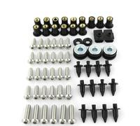 Tornillos para Carenado Kit De Pernos De Carenado, Clips De Sujeción, Tornillos Y Tuercas para Parabrisas para H&Onda para CBR1000RR 2017-2019. Tuercas Y Tornillos(Plata)