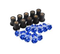 Tornillos para Carenado Kit De Tornillos Y Tuercas para Carenado De Motocicleta para H&Onda Africa Twin CRF1100L CRF1000L CRF 1000 1100 L XRV750 XRV 750. Tuercas Y Tornillos(Azul)